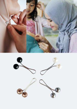 No Snag Pearl Pins ( 4 pcs)