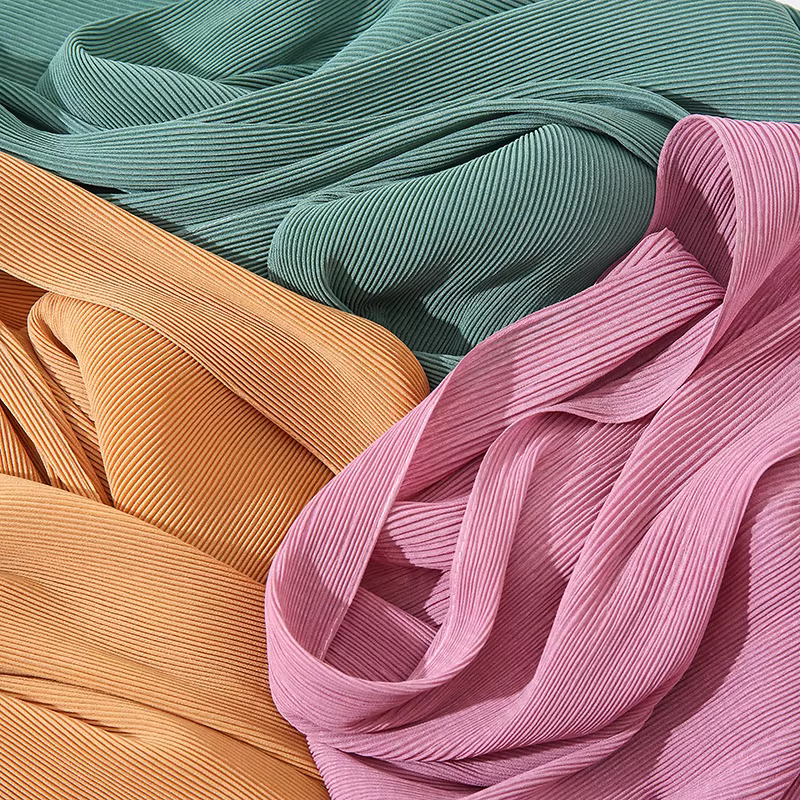 pleated chiffon1 Pleated Chiffon Shawl