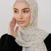 Pearl Malaysian Printed Chiffon Shawl