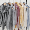 Striped Pattern Cotton Shawl