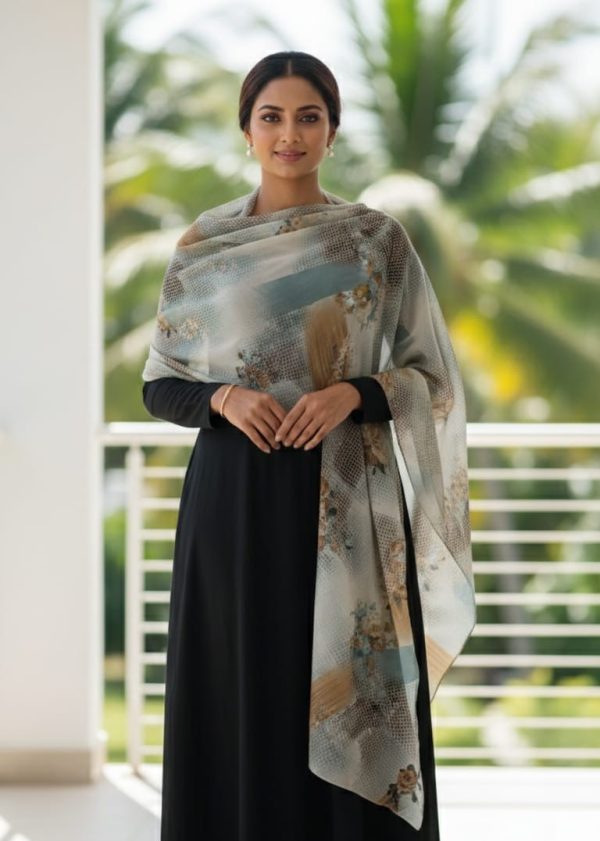Printed Floral Shawl