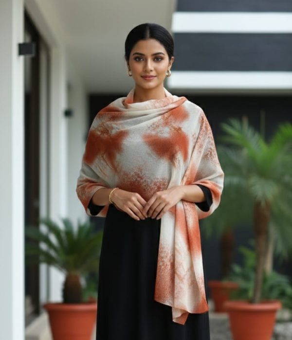 Abstract Grace Cotton Shawl