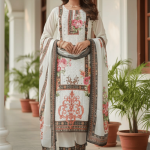 White 3 PCS Ready Made Shalwar