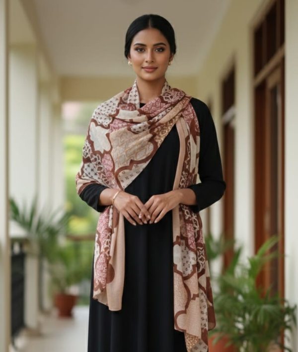 Abstract Grace Cotton Shawl