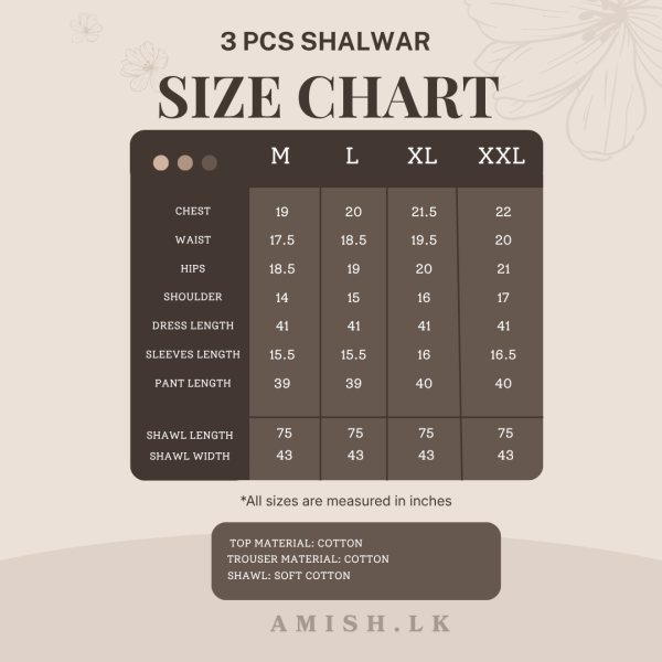 Cotton  3 PCS Ready Made Shalwar