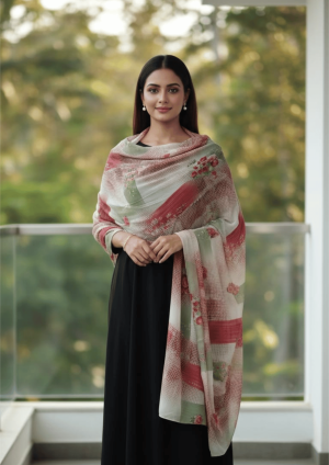 Printed Floral Shawl