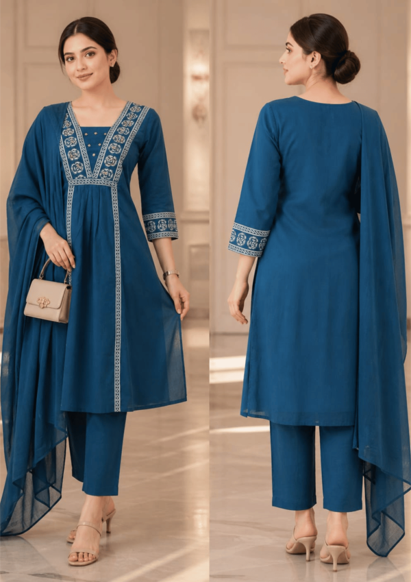 3 PCS Cotton Ready Made Shalwar