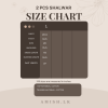 Floral size chart Cotton 2 PCS Ready Made Shalwar
