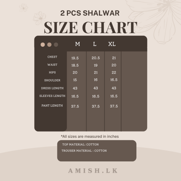 Cotton 2 PCS Ready Made Shalwar