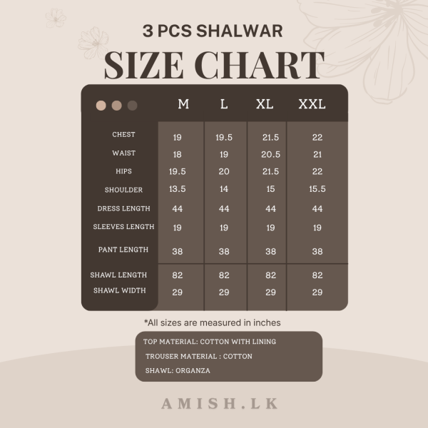 3 PCS Cotton Ready Made Shalwar