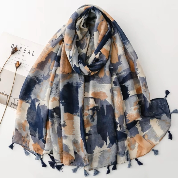 Soft Cotton Shawl - Earth Horizon