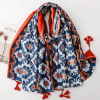 Soft Cotton Shawl - Navy Noon