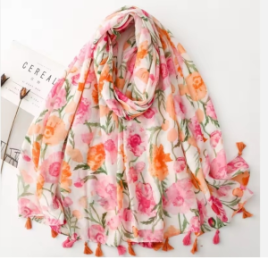 Soft Cotton Shawl - Pastel Palette